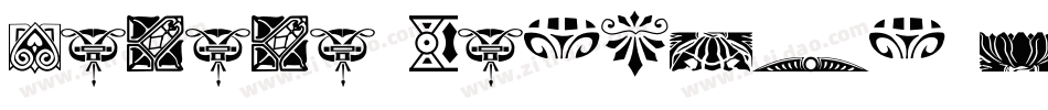 Rococo Nouveau Deco Dings字体转换